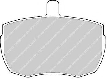 Комплект тормозных колодок, дисковый тормоз FERODO 20359