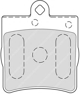 Комплект тормозных колодок, дисковый тормоз FERODO FSL1311