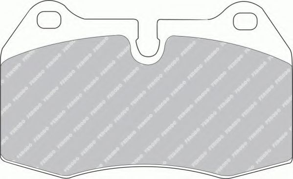 Комплект тормозных колодок, дисковый тормоз FERODO 21471