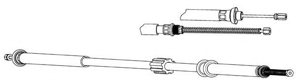 Трос, стояночная тормозная система FERODO FHB432644