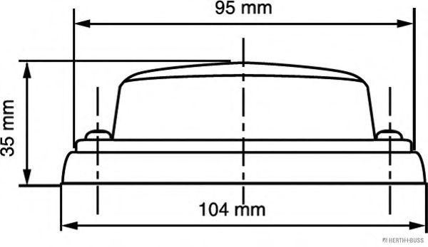 Боковой габаритный фонарь HERTH+BUSS ELPARTS E2219