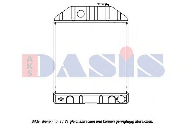Радиатор, охлаждение двигателя AKS DASIS 440084N