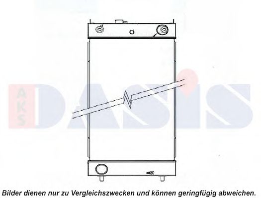 Радиатор, охлаждение двигателя AKS DASIS 450100N