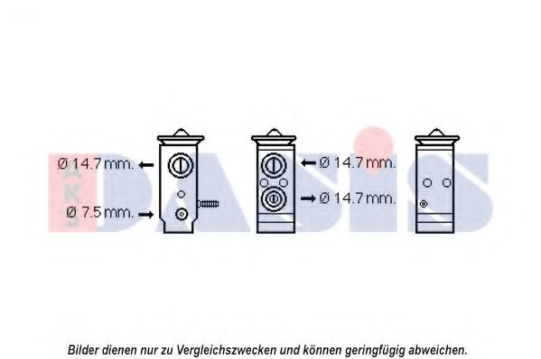 Расширительный клапан, кондиционер AKS DASIS 976262F700
