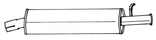 Глушитель выхлопных газов конечный AKS DASIS SG13623
