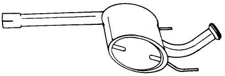 Средний глушитель выхлопных газов AKS DASIS SG50444