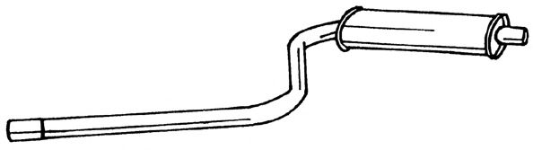 Средний глушитель выхлопных газов AKS DASIS SG12440