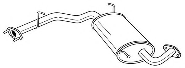 Глушитель выхлопных газов конечный AKS DASIS SG74608
