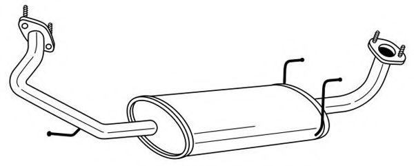 Средний глушитель выхлопных газов AKS DASIS SG74417