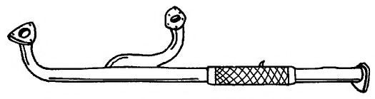 Труба выхлопного газа AKS DASIS SG65115