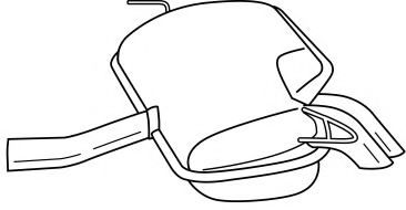 Глушитель выхлопных газов конечный AKS DASIS SG60694