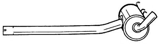 Средний глушитель выхлопных газов AKS DASIS SG51400