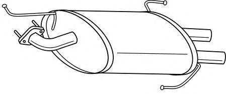 Глушитель выхлопных газов конечный AKS DASIS SG38637