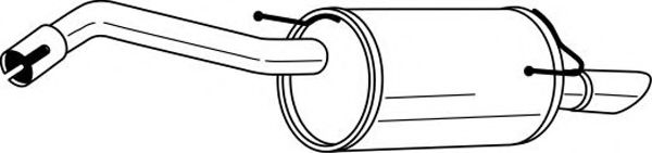 Глушитель выхлопных газов конечный AKS DASIS SG38636