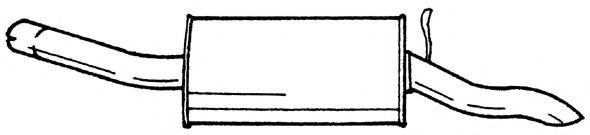 Глушитель выхлопных газов конечный AKS DASIS SG25681