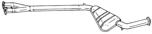 Средний глушитель выхлопных газов AKS DASIS SG16433