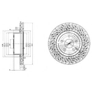 Тормозной диск DELPHI BG3828