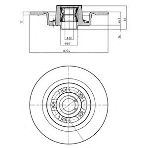 Тормозной диск DELPHI BG9026RS