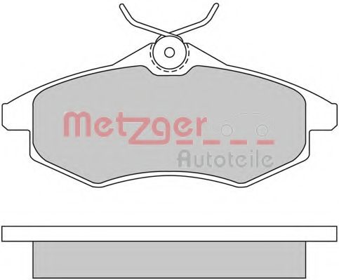 Комплект тормозных колодок, дисковый тормоз METZGER 1170163