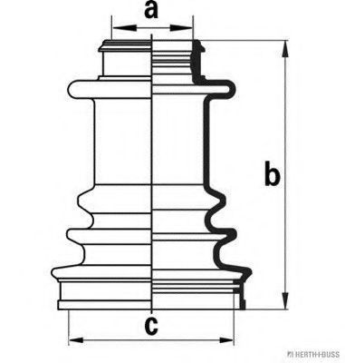Комплект пылника, приводной вал HK 2703