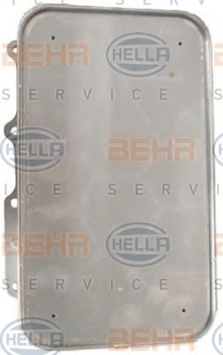 масляный радиатор, двигательное масло BEHR HELLA SERVICE 8MO376901001