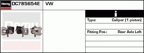 Тормозной суппорт DELCO REMY DC785654E