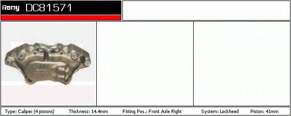 Тормозной суппорт DELCO REMY DC81571