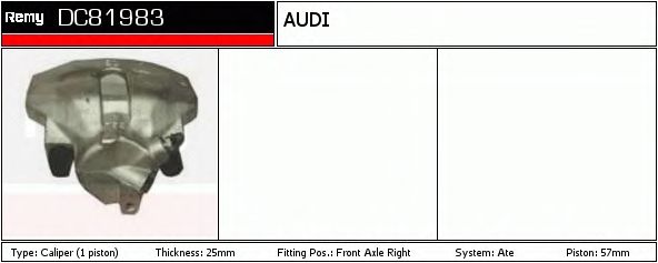 Тормозной суппорт DELCO REMY DC81983