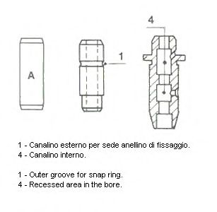 Направляющая втулка клапана METELLI 011908