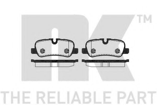 Комплект тормозных колодок, дисковый тормоз NK 224031