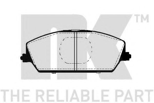 Комплект тормозных колодок, дисковый тормоз NK 225206