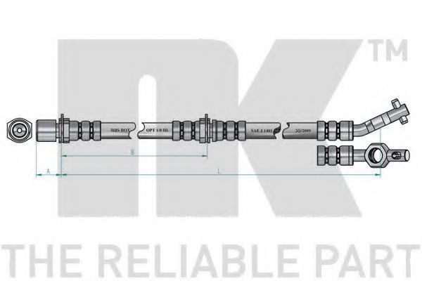 Тормозной шланг NK 854592
