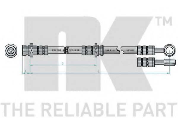 Тормозной шланг NK 853439