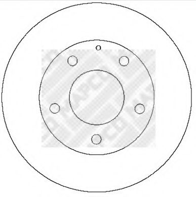 Тормозной диск MAPCO 15285