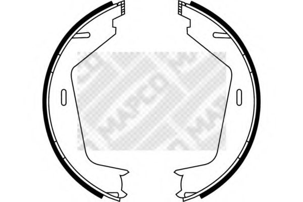 Комплект тормозных колодок MAPCO 8862