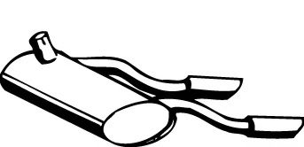 Глушитель выхлопных газов конечный FONOS 04940