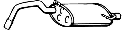 Труба выхлопного газа FONOS 21444