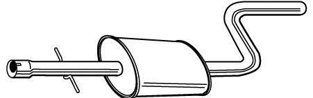 Средний глушитель выхлопных газов FONOS 23472