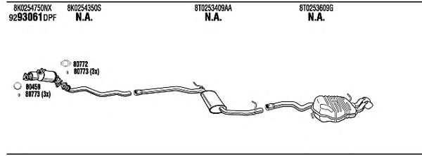 Система выпуска ОГ FONOS ADH31328AA