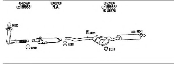 Система выпуска ОГ FONOS AR15523