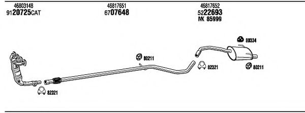 Система выпуска ОГ FONOS FI30299B