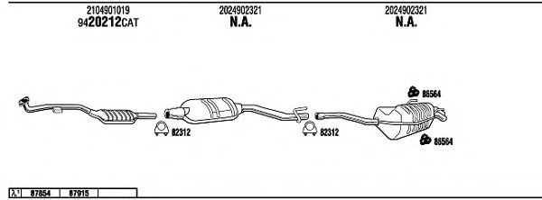 Система выпуска ОГ FONOS MB20045