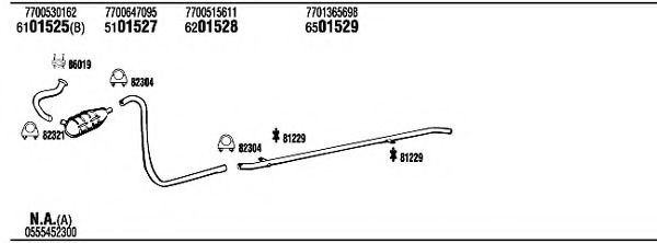 Система выпуска ОГ FONOS RE10001A