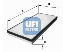 Фильтр, воздух во внутренном пространстве UFI 53.075.00