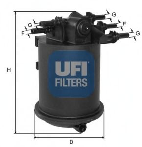 Топливный фильтр UFI 24.086.00