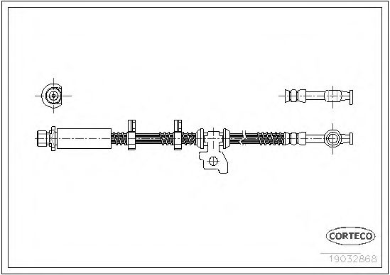Тормозной шланг CORTECO 19032868