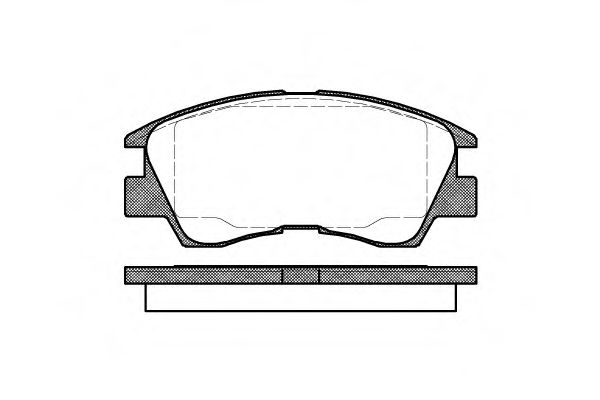 Комплект тормозных колодок, дисковый тормоз REMSA 0275.10