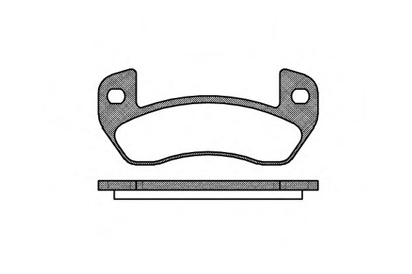 Комплект тормозных колодок, дисковый тормоз REMSA 1152.00