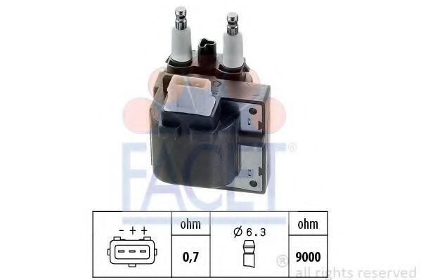 Катушка зажигания FACET 9.6256