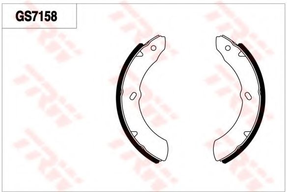 Комплект тормозных колодок TRW GS7158